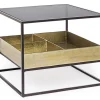 Clearance Bizzotto TAVOLINO CON CONTENITORE IN METALLO - MAVILA