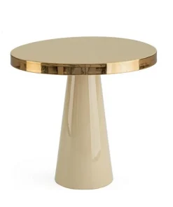 Online Bizzotto TAVOLINO IN ACCIAIO AVORIO D45.5 - NANDIKA