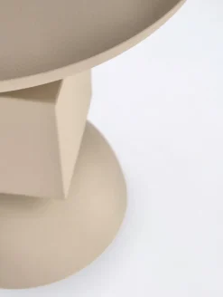 Outlet Bizzotto TAVOLINO IN ACCIAIO BEIGE - ALKA