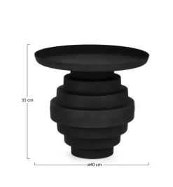 Hot Bizzotto TAVOLINO IN ACCIAIO NERO - AMBA