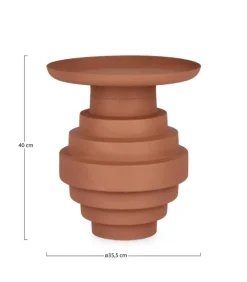Best Bizzotto TAVOLINO IN ACCIAIO TERARCOTTA - AMBA