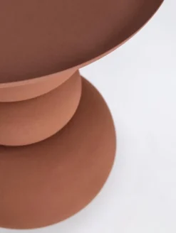 Outlet Bizzotto TAVOLINO IN ACCIAIO TERRACOTTA - ALPA
