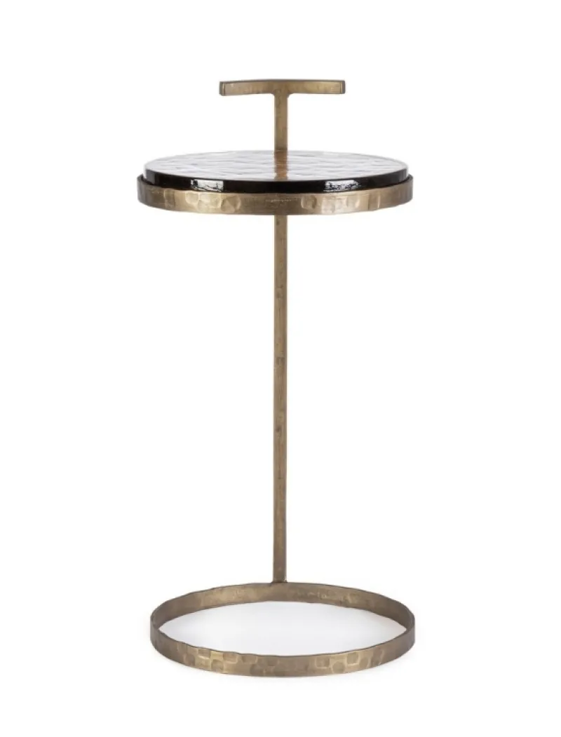 Sale Bizzotto TAVOLINO IN ACCIAO FINITURA OTTONE H64 - ZAYLA