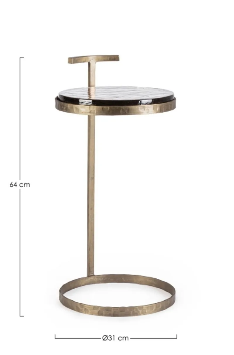 Sale Bizzotto TAVOLINO IN ACCIAO FINITURA OTTONE H64 - ZAYLA