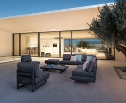 Discount Bizzotto TAVOLINO IN ALLUMINIO ANTRACITE WG21 - INFINITY