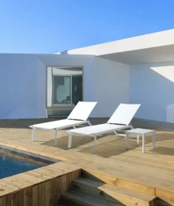 Bizzotto TAVOLINO IN ALLUMINIO BIANCO GK50 - CRUISE