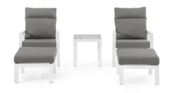 New Bizzotto TAVOLINO IN ALLUMINIO BIANCO JX11 - KLEDI