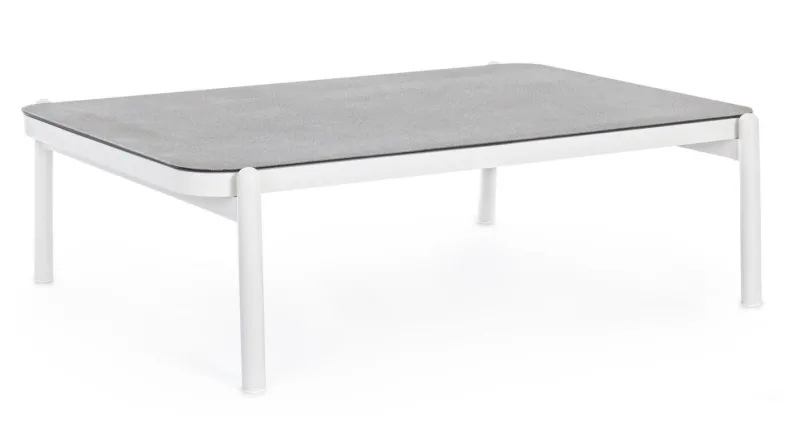 Online Bizzotto TAVOLINO IN ALLUMINIO BIANCO WG20 - FLORENCIA