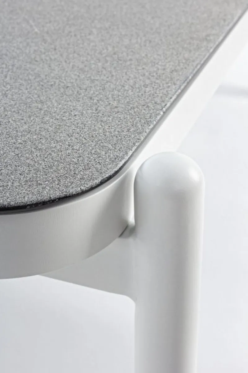 Online Bizzotto TAVOLINO IN ALLUMINIO BIANCO WG20 - FLORENCIA