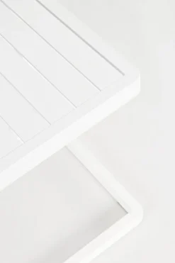 Discount Bizzotto TAVOLINO IN ALLUMINIO BIANCO CX21 - KONNOR