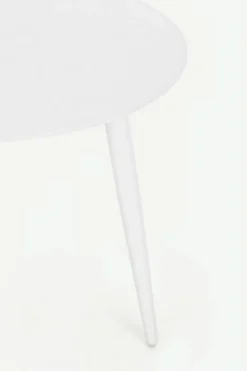Clearance Bizzotto TAVOLINO IN ALLUMINIO D50 BIANCO YK11 - RIDLEY