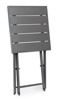 Clearance Bizzotto TAVOLINO IN ALLUMINIO GIRGIO SCURO - TAYLOR