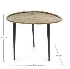 Best Bizzotto TAVOLINO IN ALLUMINIO 55X60 - KARIMA