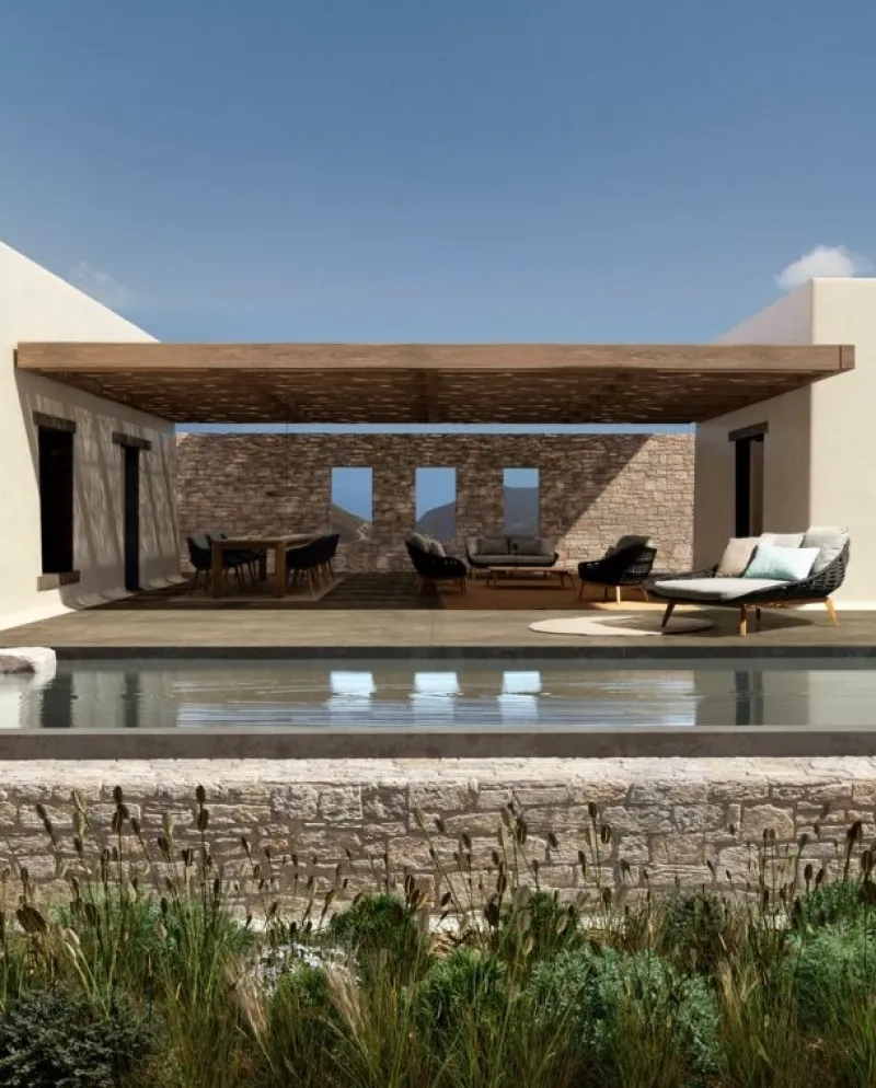 New Bizzotto TAVOLINO IN CORDA 120X70 - TAMIRES