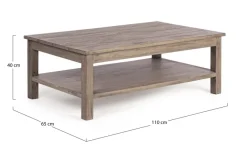 Clearance Bizzotto TAVOLINO IN LEGNO - BRASILIA