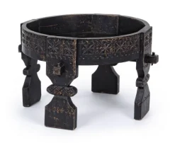 Online Bizzotto TAVOLINO IN LEGNO D50 NERO - YASIR