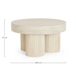 Online Bizzotto TAVOLINO IN LEGNO NATURALE D75 - DACCA
