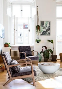 Hot Bizzotto TAVOLINO IN LEGNO RICICLATO BIANCO D90 - LANCASTER