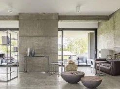 Clearance Bizzotto TAVOLINO IN LEGNO RICICLATO GRIGIO D90 - LANCASTER