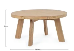 Clearance Bizzotto TAVOLINO IN TEAK RICICLATO D80 - BOLIVAR FSC