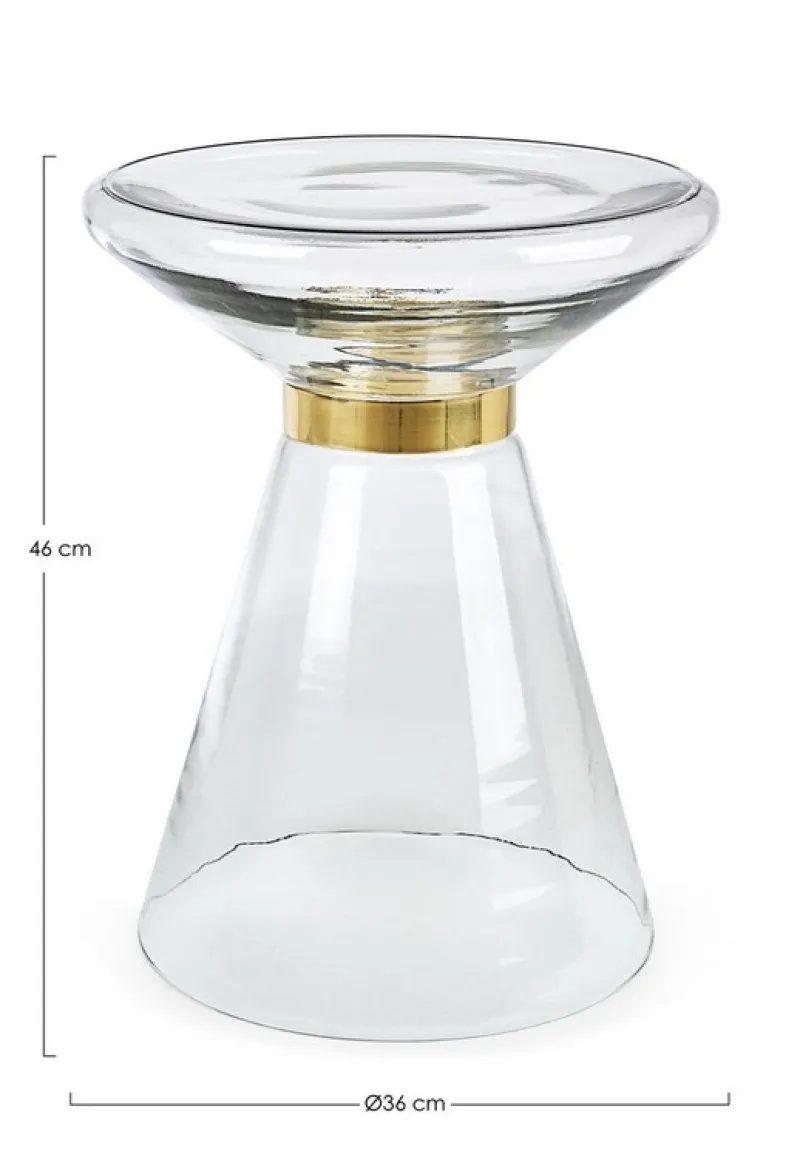 Sale Bizzotto TAVOLINO IN VETRO CLEAR D36 - AZMIN