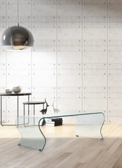 Discount Bizzotto TAVOLINO IN VETRO 120X60 - IRIDE