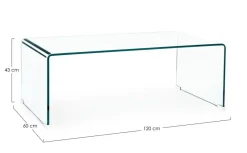 Sale Bizzotto TAVOLINO IN VETRO 120X60 - IRIDE