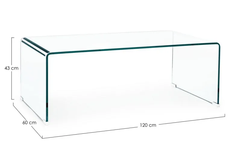 Sale Bizzotto TAVOLINO IN VETRO 120X60 - IRIDE