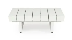 Outlet Bizzotto TAVOLINO MODULARE IN ALLUMINIO BIANCO WG20 - INFINITY