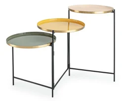 Best Bizzotto TAVOLINO PIEGHEVOLE IN ACCIAIO - AMRITA