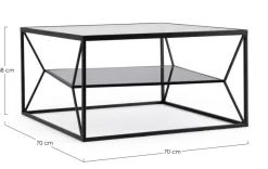 Discount Bizzotto TAVOLINO 70X70 - HYDRA