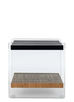 Outlet Bizzotto TAVOLINO 50X50 NERO - LINE WOOD