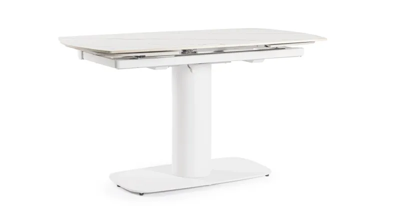 Discount Bizzotto TAVOLO ALL. JEREMIAS 140-200X80 BIANCO