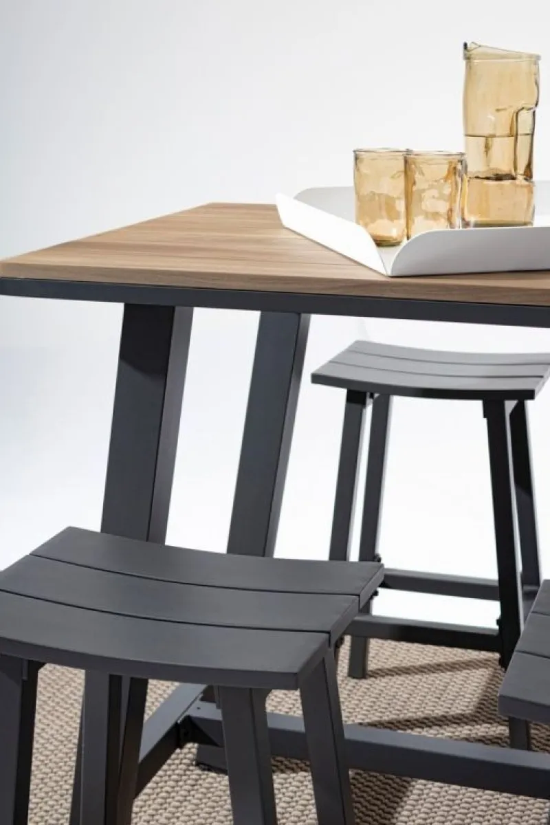 Sale Bizzotto TAVOLO BAR IN ALLUMINIO ANTRACITE YK13 - SKIPPER