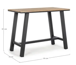 Sale Bizzotto TAVOLO BAR IN ALLUMINIO ANTRACITE YK13 - SKIPPER