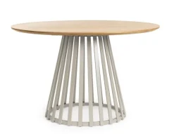 Discount Bizzotto TAVOLO CILLIAN D120 WARM GREY/NATURAL