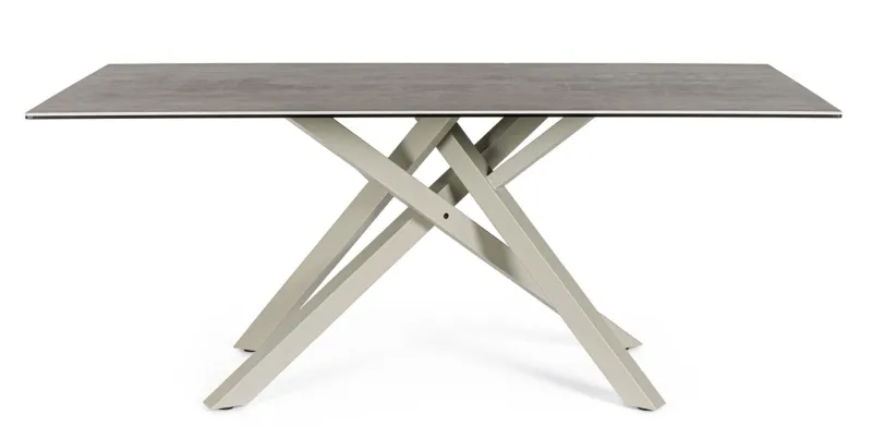 Bizzotto TAVOLO CON PIANO IN CERAMICA TORTORA - SEAN