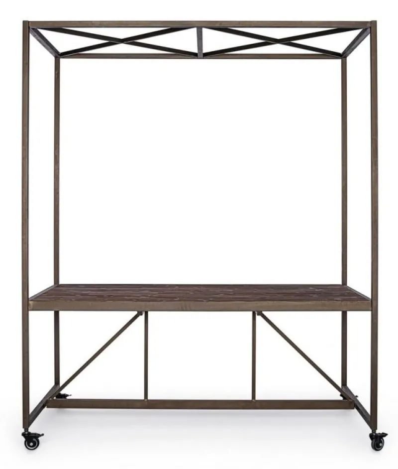 Bizzotto TAVOLO ESPOSITORE IN LEGNO CON TETTO