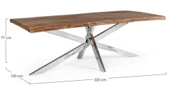 Clearance Bizzotto TAVOLO FISSO IN LEGNO - ARKANSAS