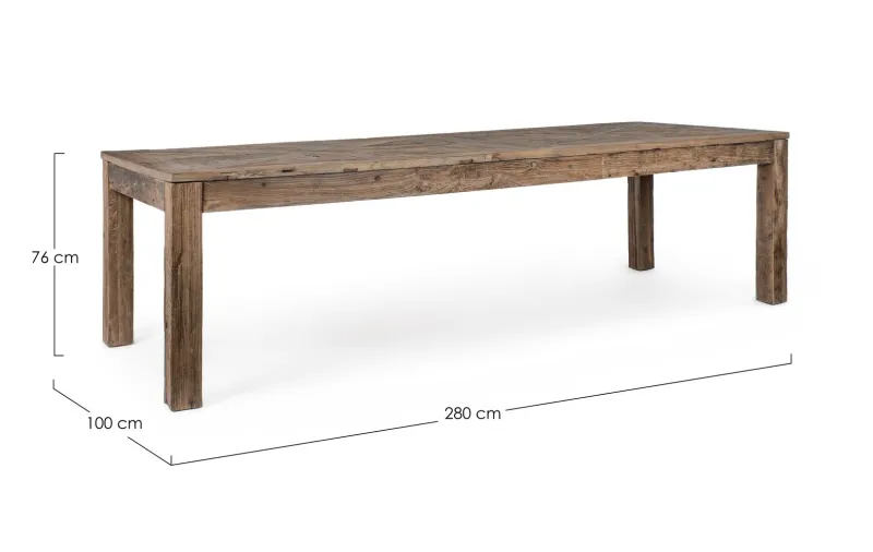 Clearance Bizzotto TAVOLO FISSO IN LEGNO 280X100 - KAILY
