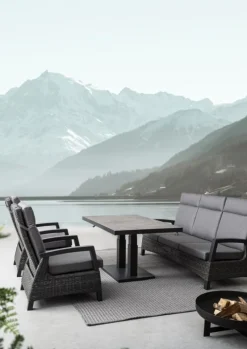 Hot Bizzotto TAVOLO IN ALLUMINIO ANTRACITE JX55 - TRUMAN