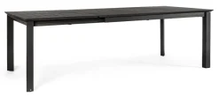 Clearance Bizzotto TAVOLO IN ALLUMINIO 160/240X100 ANTRACITE CX23 - KONNOR