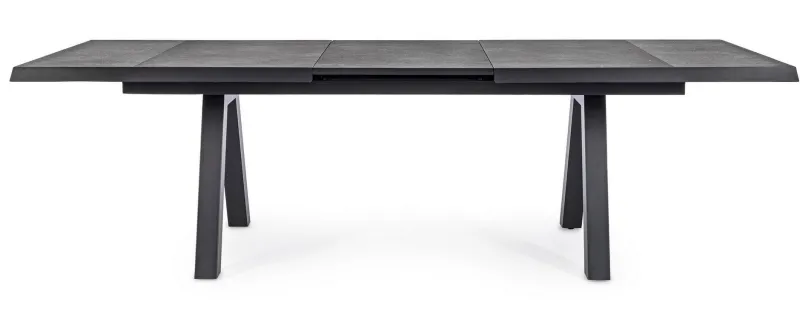 Sale Bizzotto TAVOLO IN ALLUMINIO 205/265X103 ANTRACITE JX55 - KRION