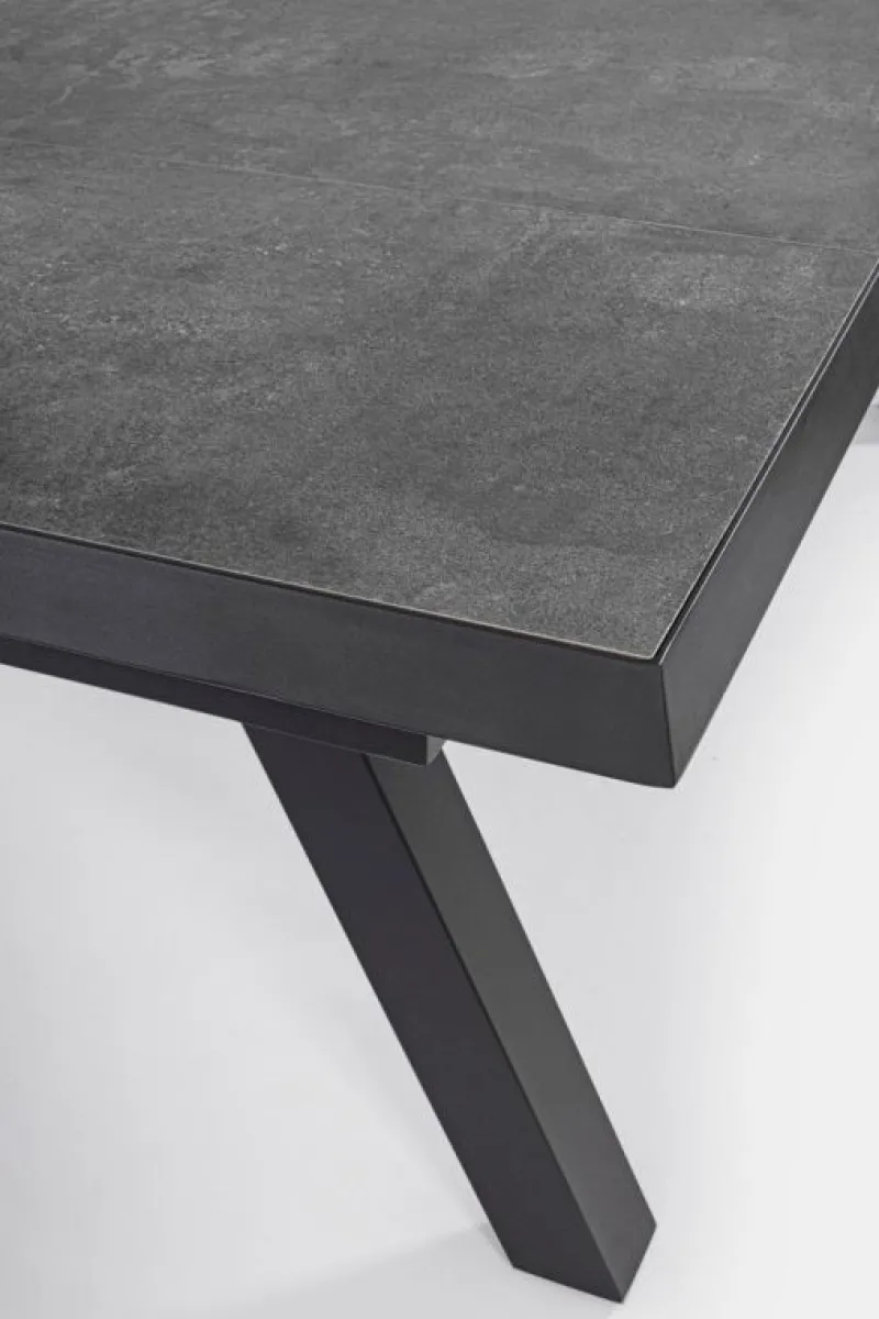 Sale Bizzotto TAVOLO IN ALLUMINIO 205/265X103 ANTRACITE JX55 - KRION