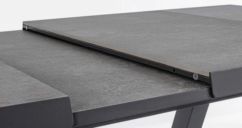 Sale Bizzotto TAVOLO IN ALLUMINIO 205/265X103 ANTRACITE JX55 - KRION