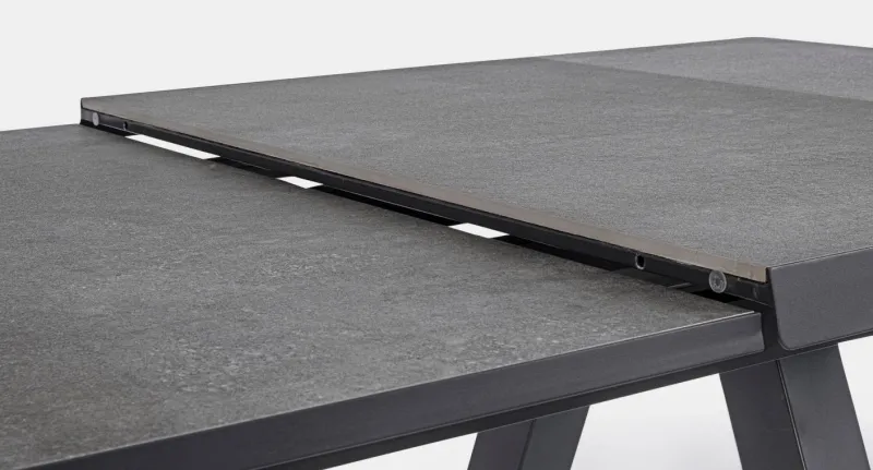 Sale Bizzotto TAVOLO IN ALLUMINIO 205/265X103 ANTRACITE JX55 - KRION
