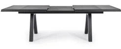 Sale Bizzotto TAVOLO IN ALLUMINIO 205/265X103 ANTRACITE JX55 - KRION