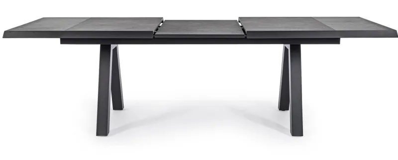 Sale Bizzotto TAVOLO IN ALLUMINIO 205/265X103 ANTRACITE JX55 - KRION