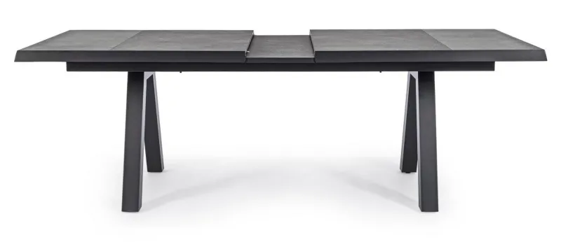 Sale Bizzotto TAVOLO IN ALLUMINIO 205/265X103 ANTRACITE JX55 - KRION