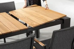 New Bizzotto TAVOLO IN ALLUMINIO 228-294X100 ANTRACITE GK52 - CAMERON